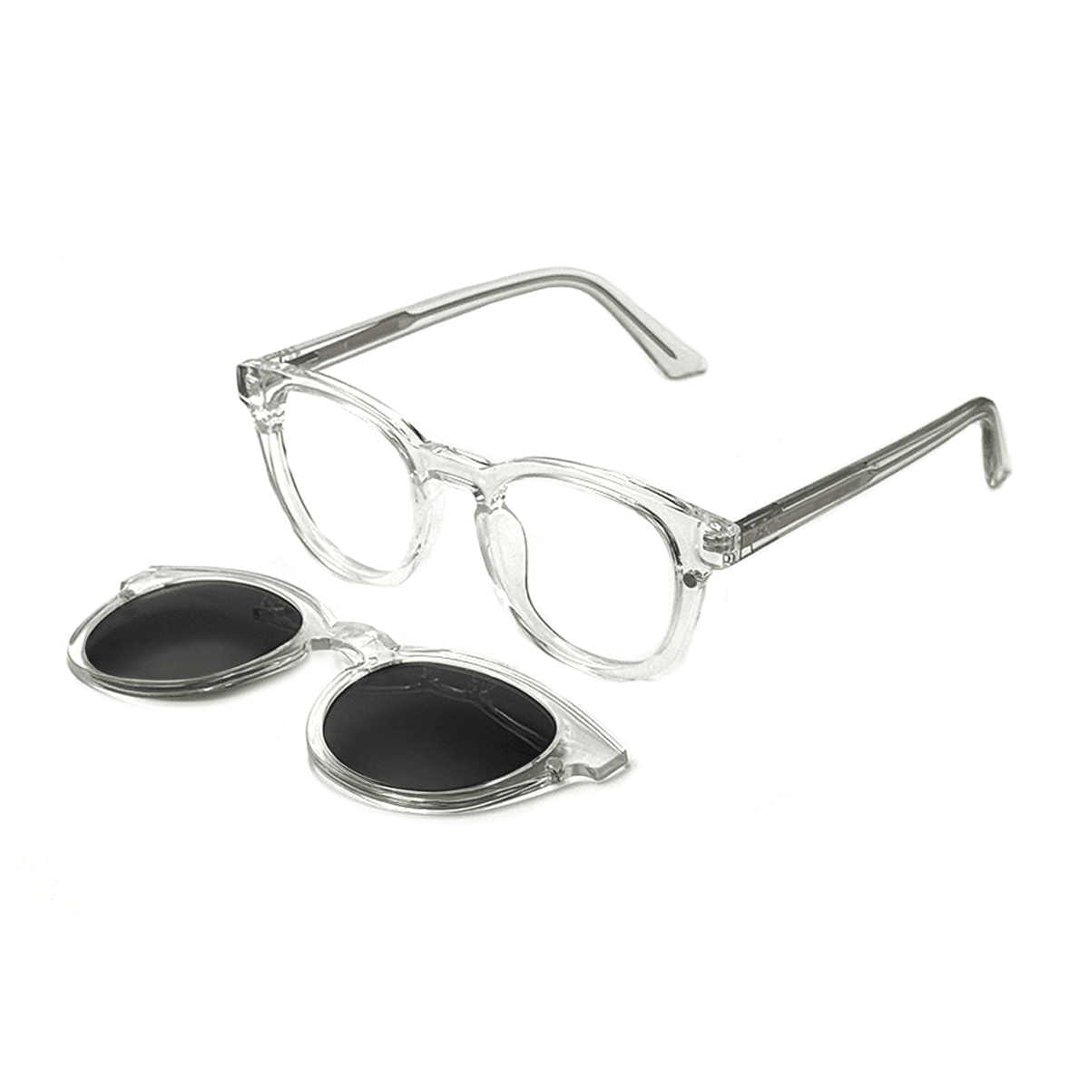 ARMAÇÃO CLIP ON 2 EM 1 HOROS Zeno Transparente