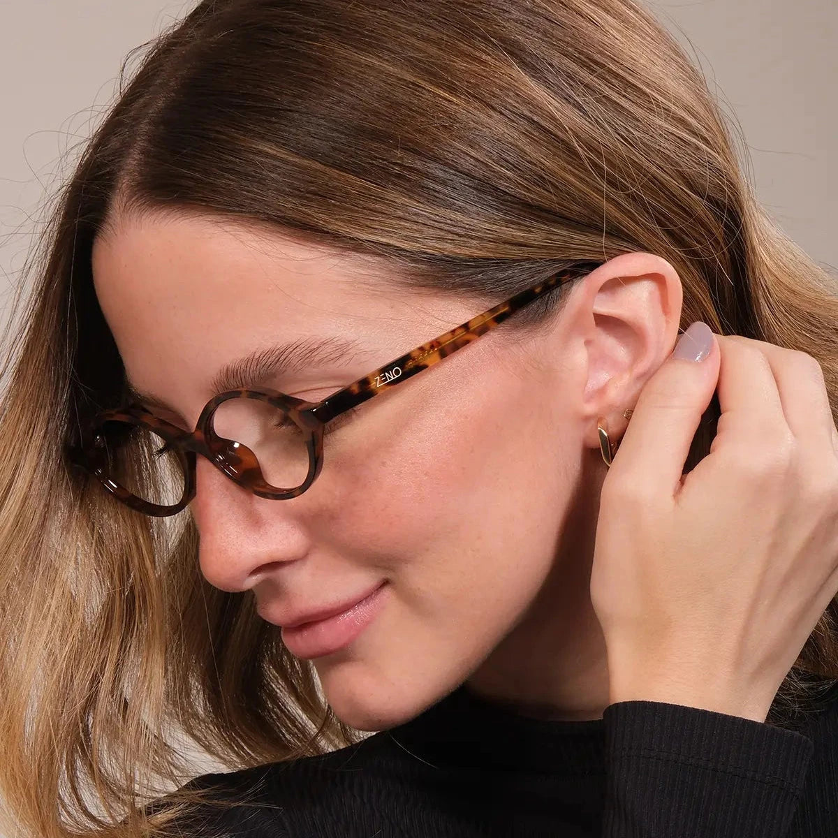 Armação Oval Jade Óculos de Grau Zeno