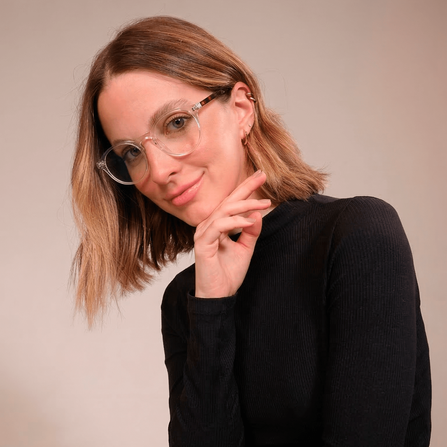 Armação Redonda Clip On 2 Em 1 Olivo Zeno