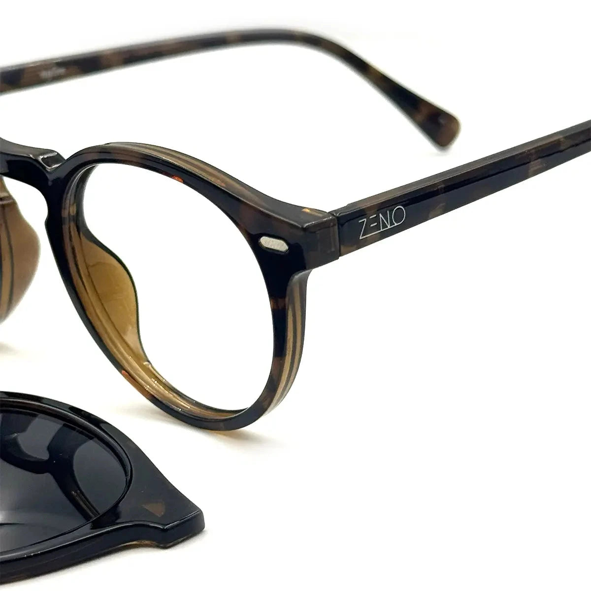 Armação Redonda Clip On 2 em 1 Vênus Zeno