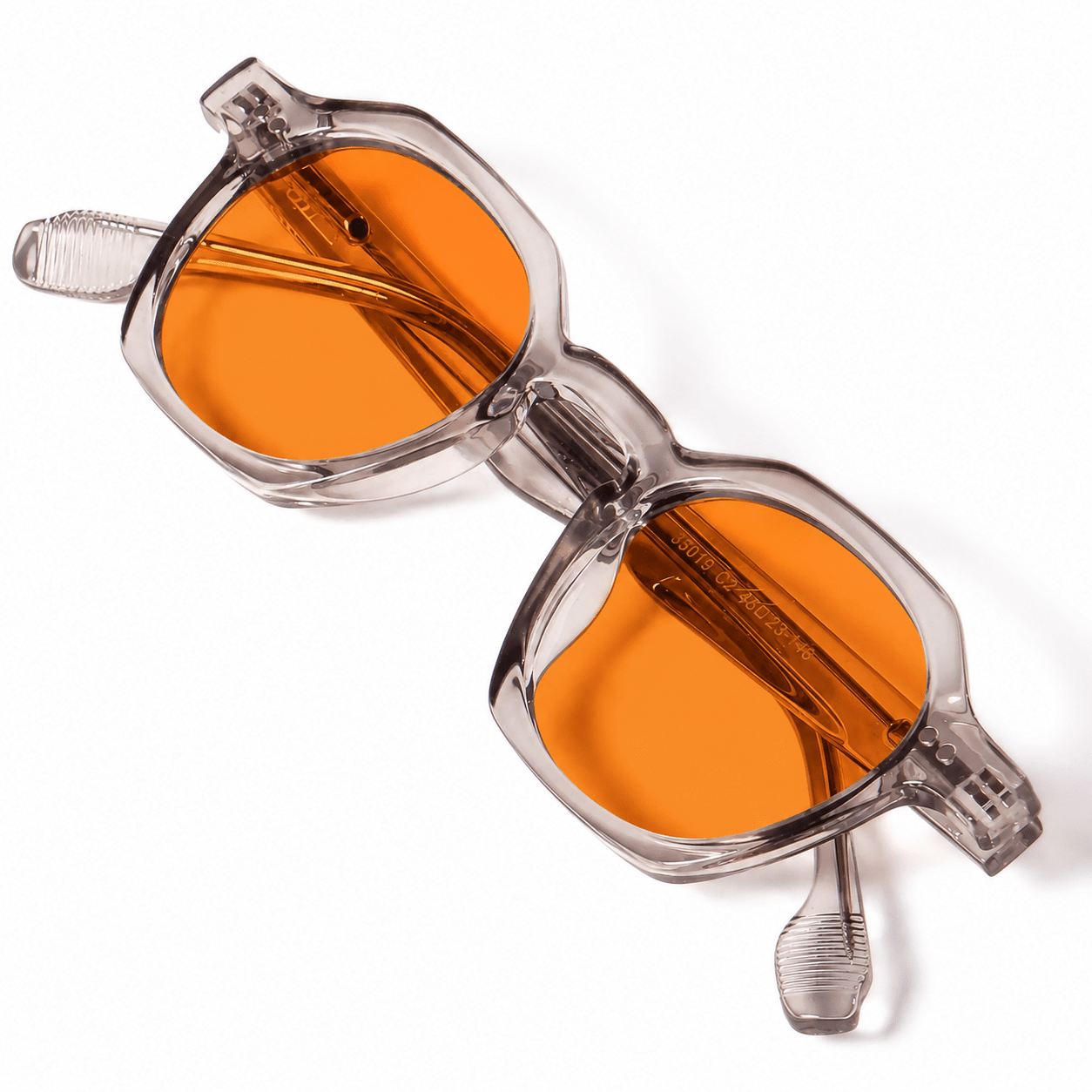 Óculos Anti Luz Azul Darvin Transparente - Laranja Biohacking Óculos de Grau Zeno