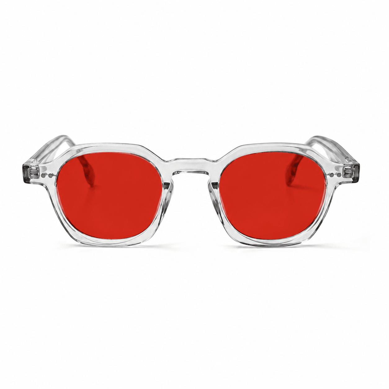 Óculos Anti Luz Azul Darvin Transparente - Vermelho Biohacking Óculos de Grau Zeno Vermelho