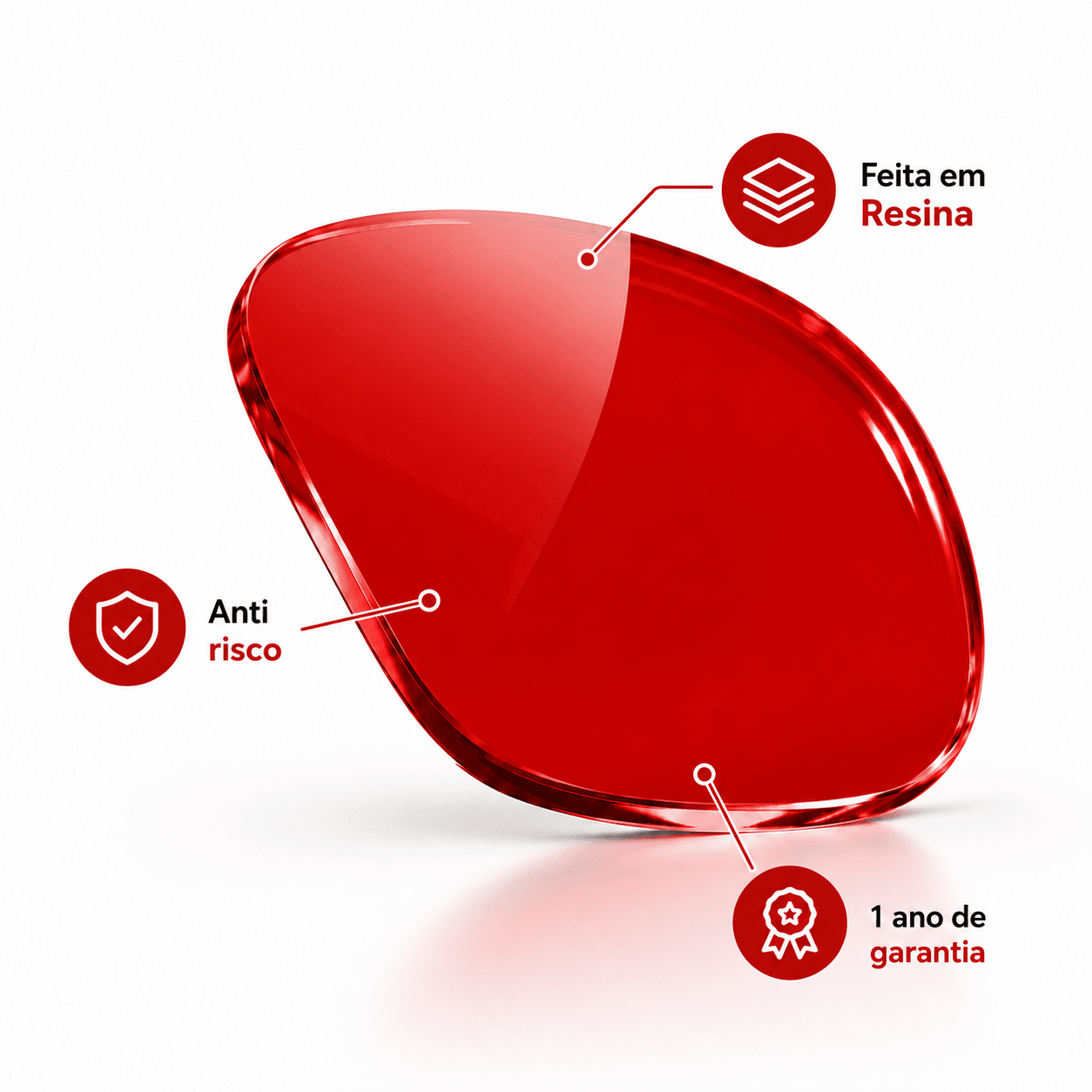 Óculos Anti Luz Azul Jade Vermelho Óculos de Grau Zeno