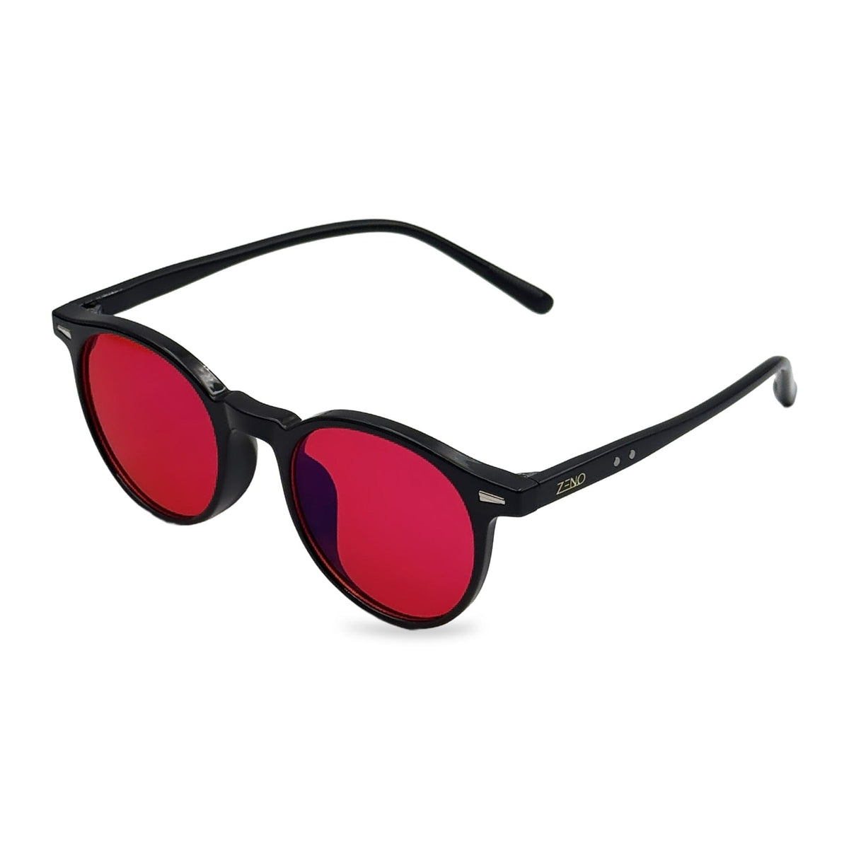 Óculos Anti Luz Azul Lenon Preto - Vermelho Biohacking Óculos de Grau Zeno