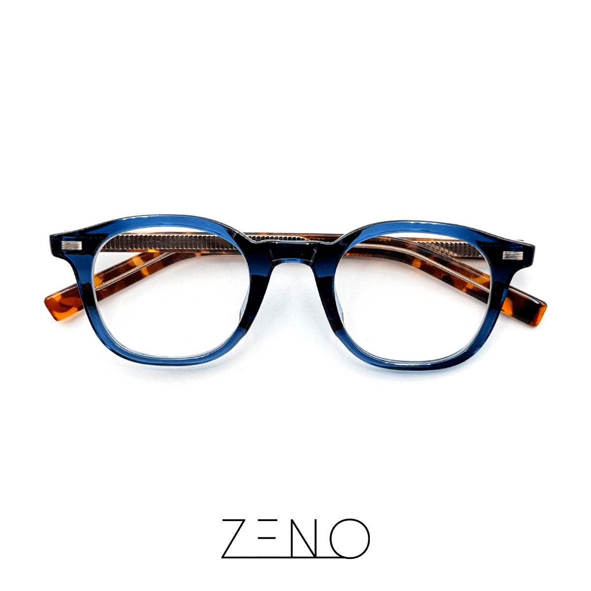 ÓCULOS AZURA AZUL TARTARUGA Óculos de Grau Zeno