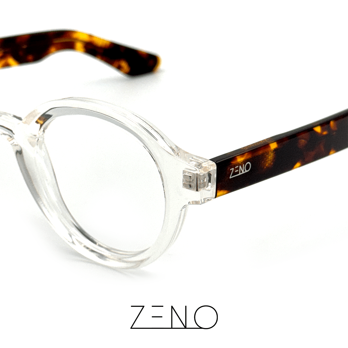 ÓCULOS COSMO TRANSPARENTE TARTARUGA Óculos de Grau Zeno