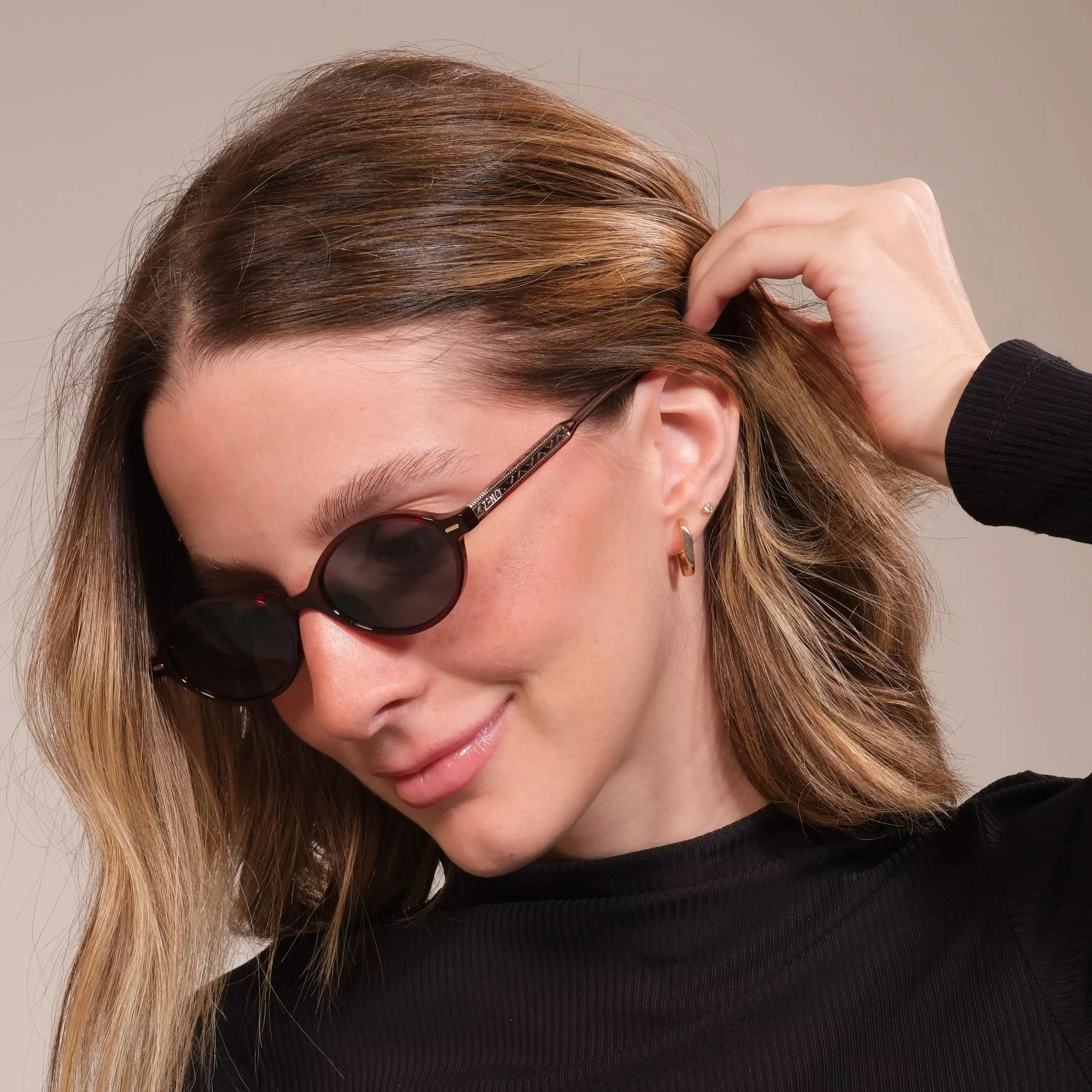 Óculos De Sol Oval Jade Óculos de sol Zeno