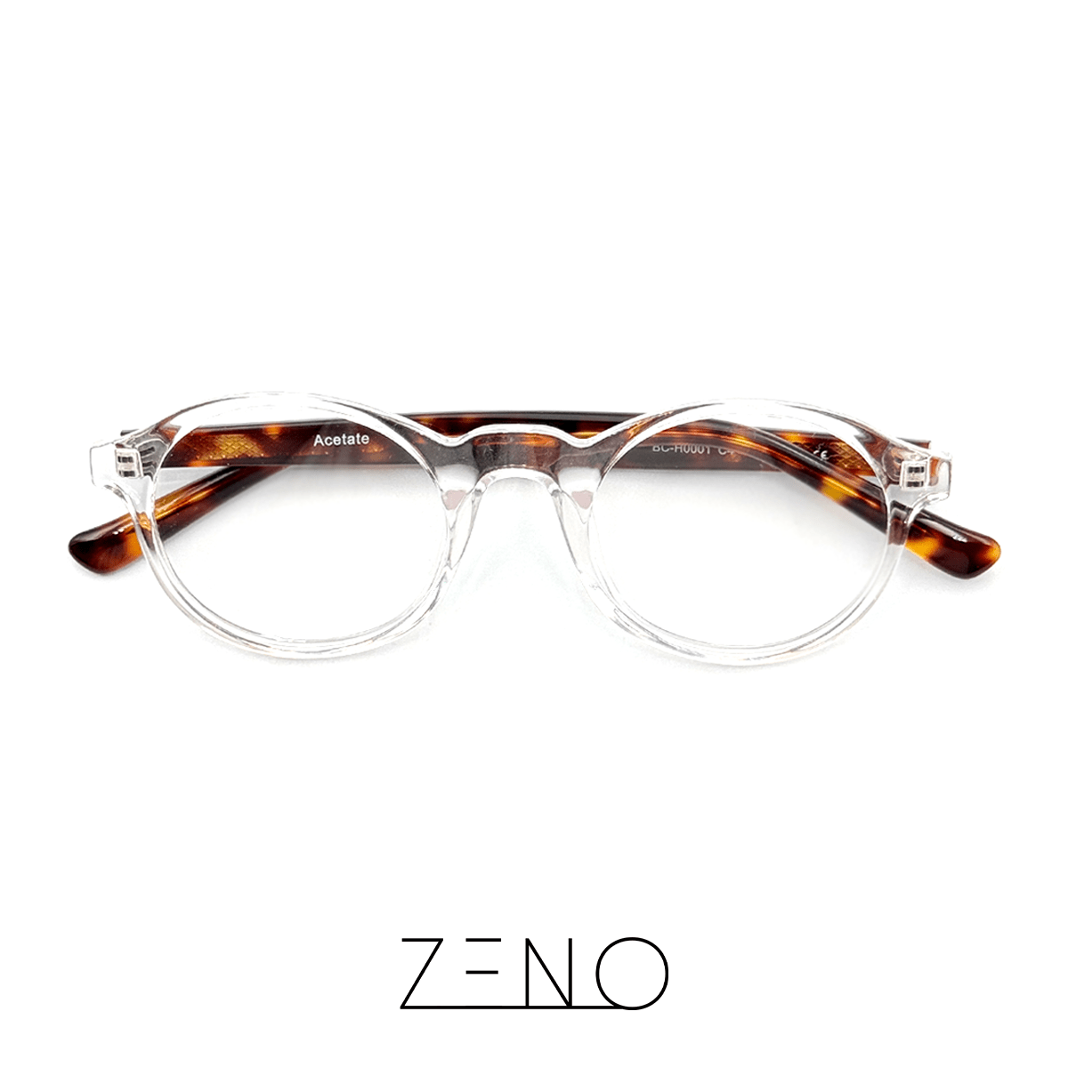 ÓCULOS LUAR TRANSPARENTE TARTARUGA Óculos de Grau Zeno