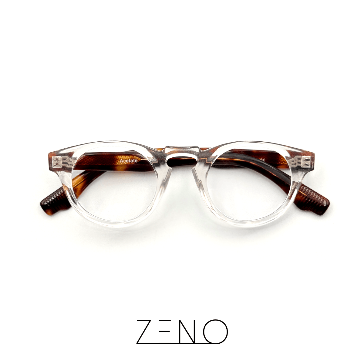 ÓCULOS NETUNO TRANSPARENTE TARTARUGA Óculos de Grau Zeno