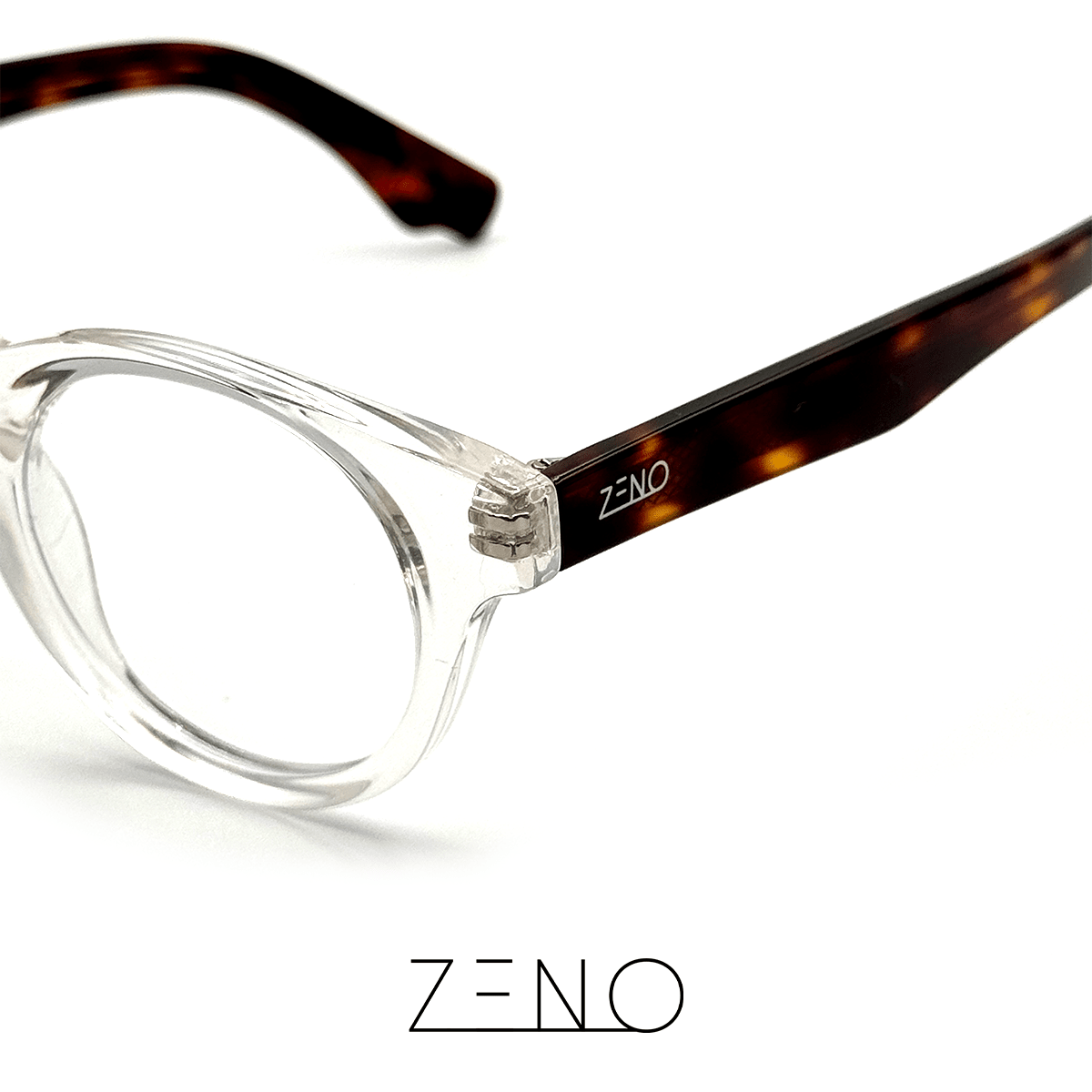 ÓCULOS NETUNO TRANSPARENTE TARTARUGA Óculos de Grau Zeno