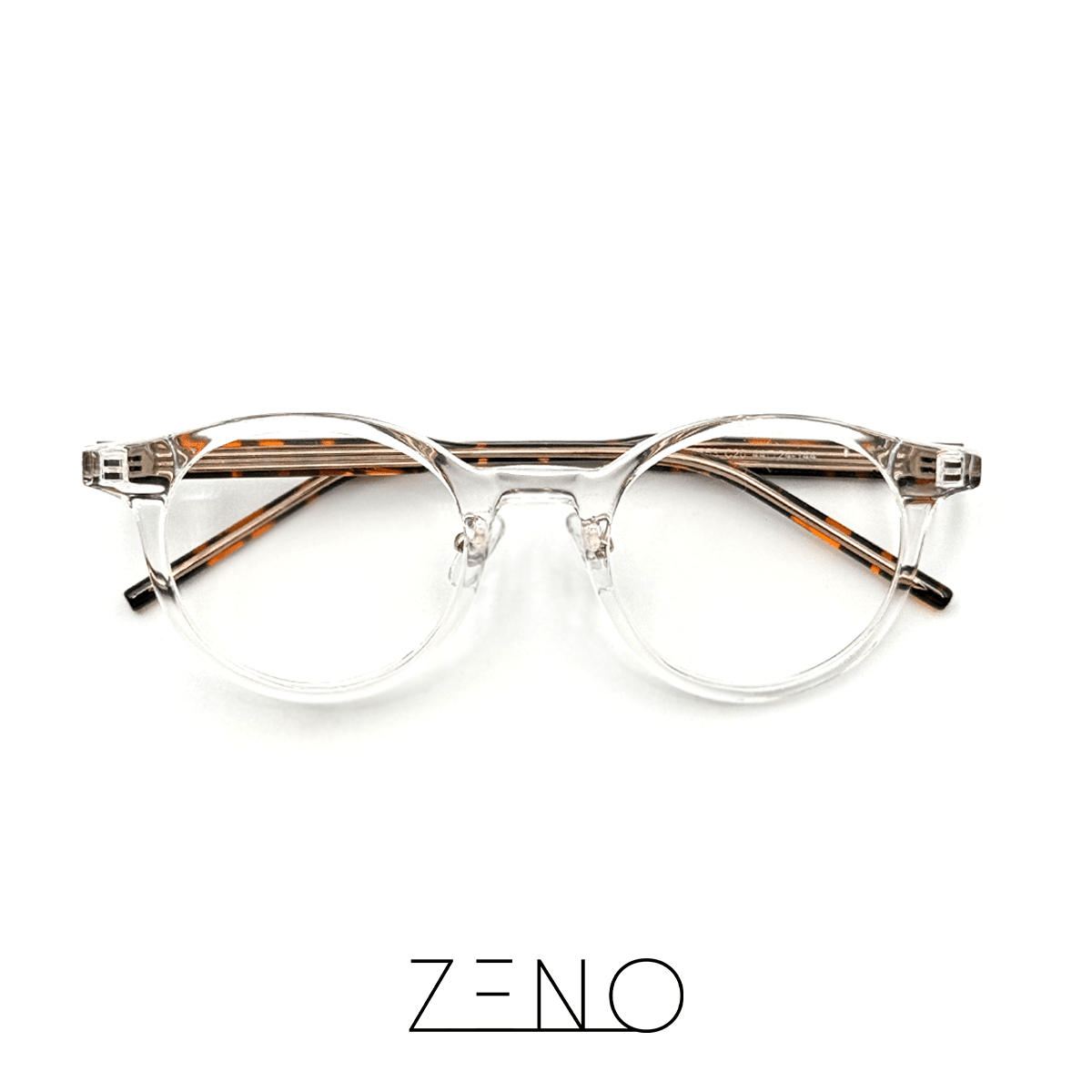 ÓCULOS POLO TRANSPARENTE TARTARUGA Óculos de Grau Zeno