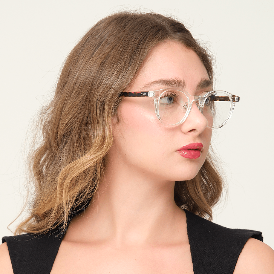 ÓCULOS POLO TRANSPARENTE TARTARUGA Óculos de Grau Zeno