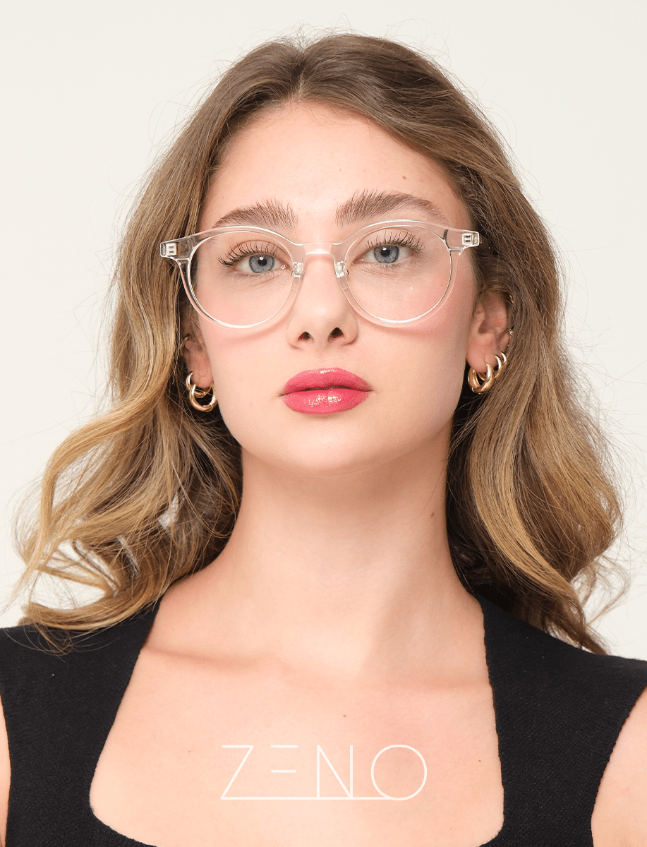 ÓCULOS POLO TRANSPARENTE TARTARUGA Óculos de Grau Zeno