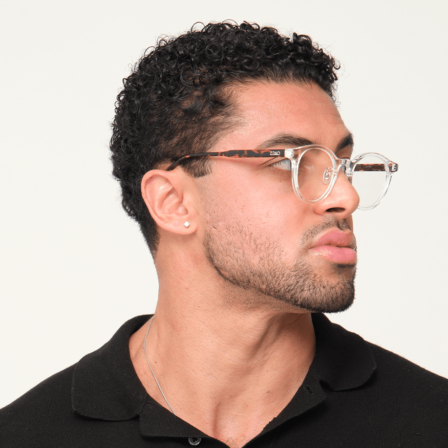 ÓCULOS POLO TRANSPARENTE TARTARUGA Óculos de Grau Zeno