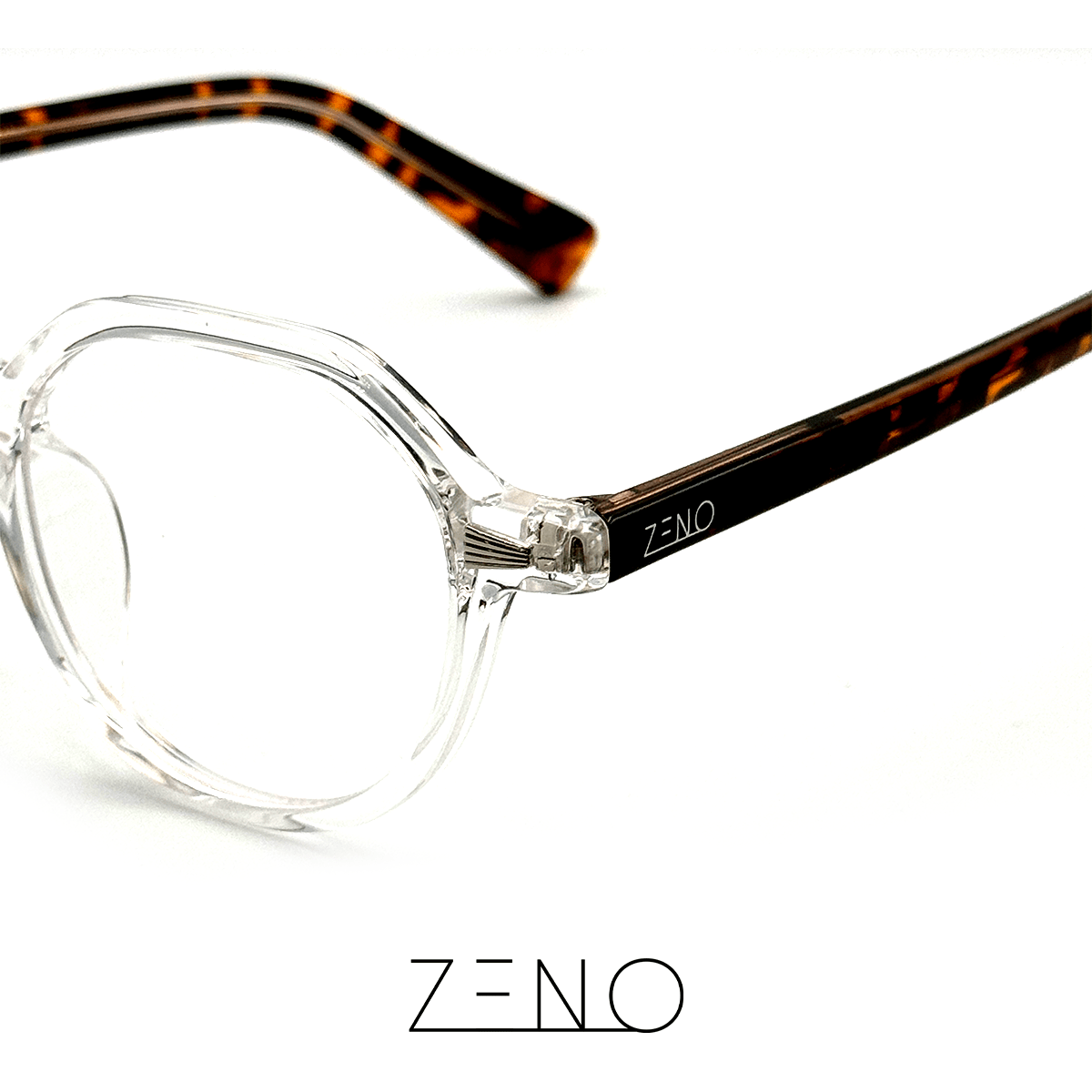 ÓCULOS SPY TRANSPARENTE TARTARUGA Óculos de Grau Zeno