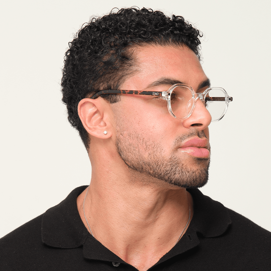 ÓCULOS SPY TRANSPARENTE TARTARUGA Óculos de Grau Zeno