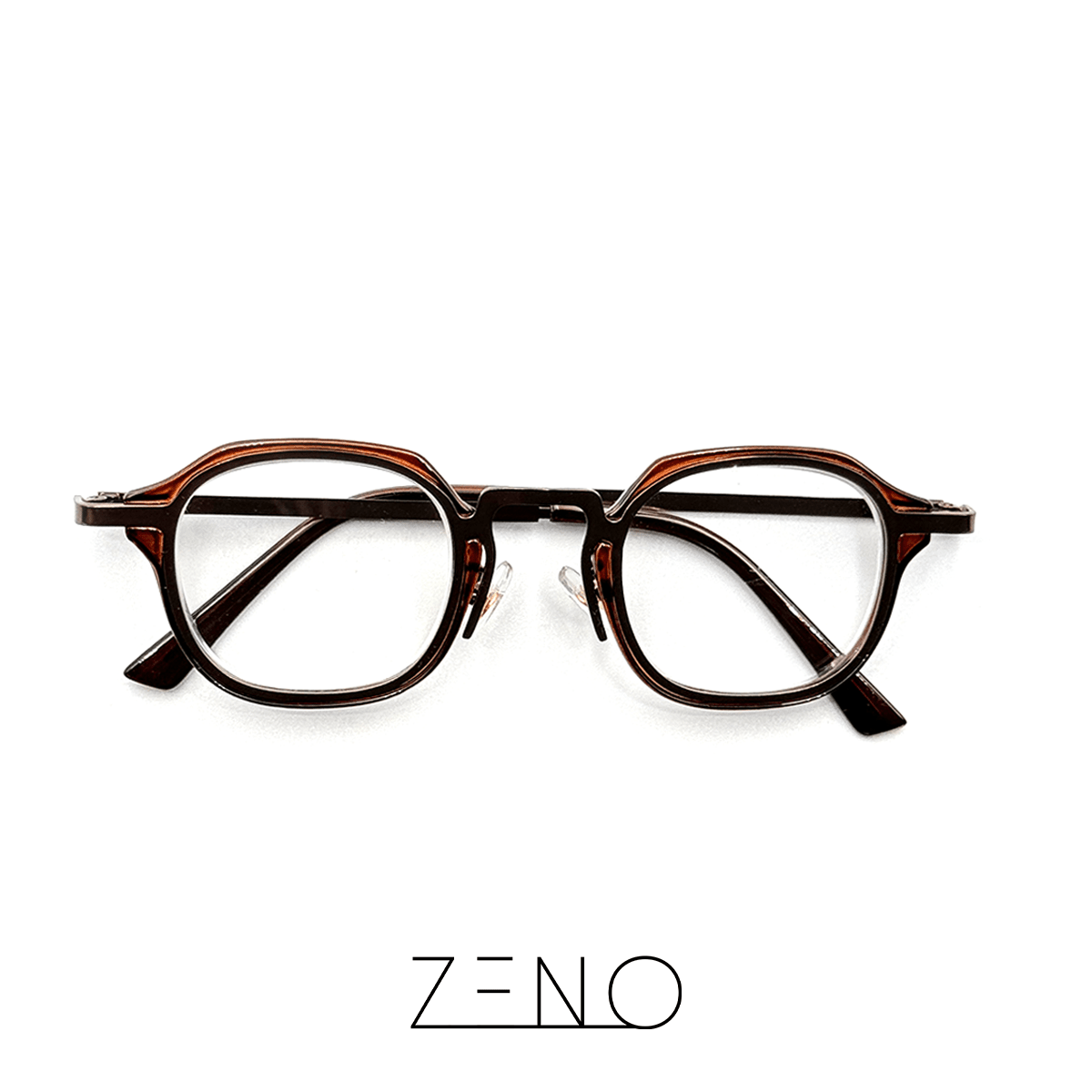ARMAÇÃO DE GRAU ESSENTIAL MARROM Óculos de Grau Zeno 