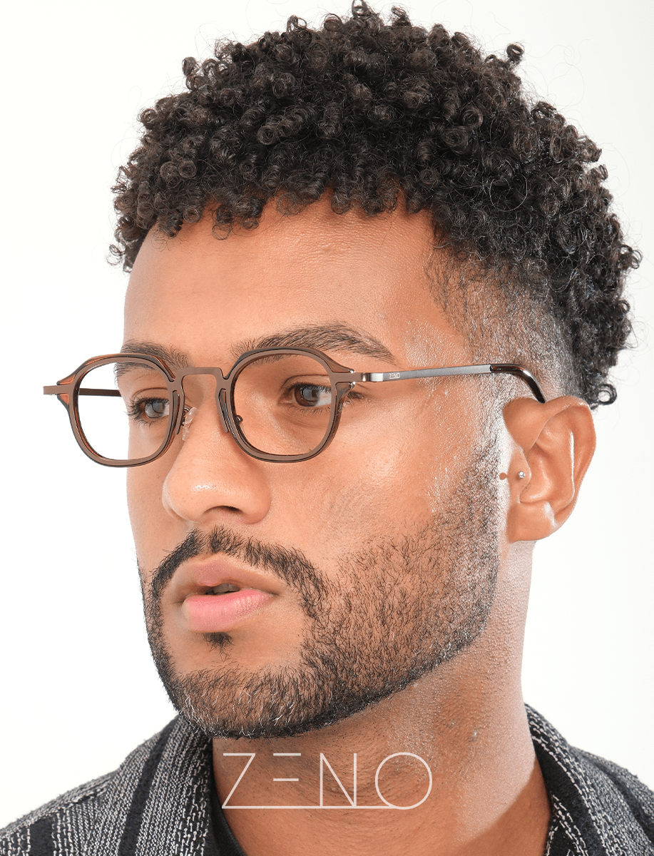 ARMAÇÃO DE GRAU ESSENTIAL MARROM Óculos de Grau Zeno 