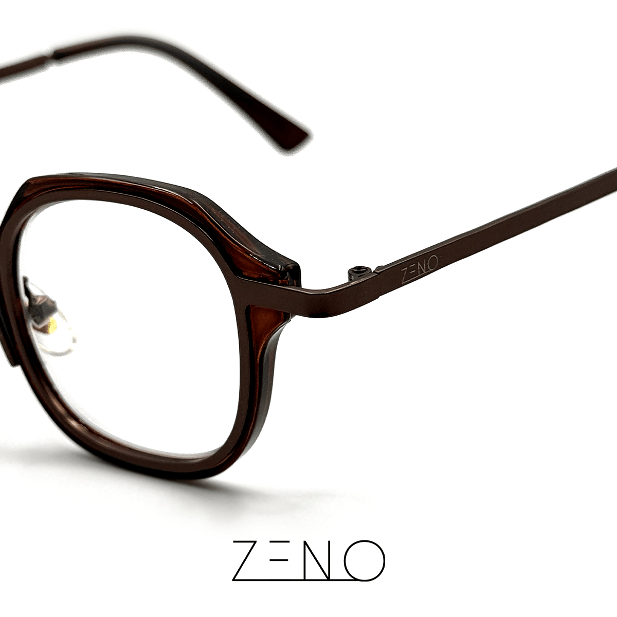 ARMAÇÃO DE GRAU ESSENTIAL MARROM Óculos de Grau Zeno 