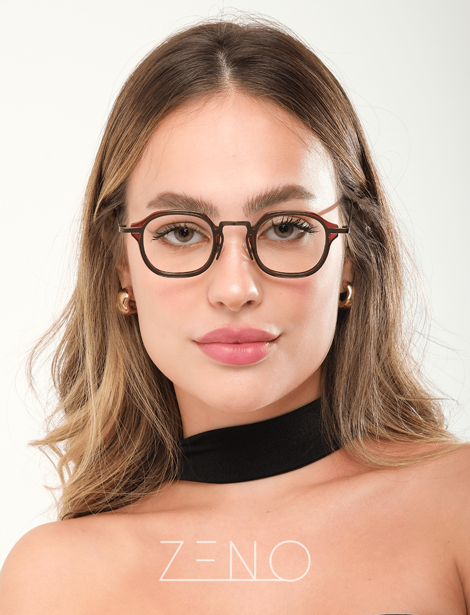 ARMAÇÃO DE GRAU ESSENTIAL MARROM Óculos de Grau Zeno 