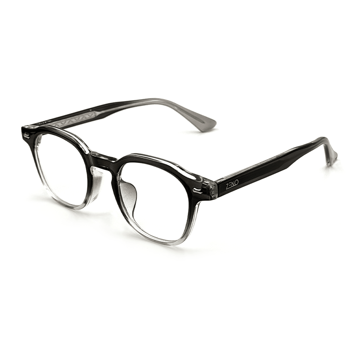ARMAÇÃO FINESSE Óculos de Grau Zeno Transparente/Preto 