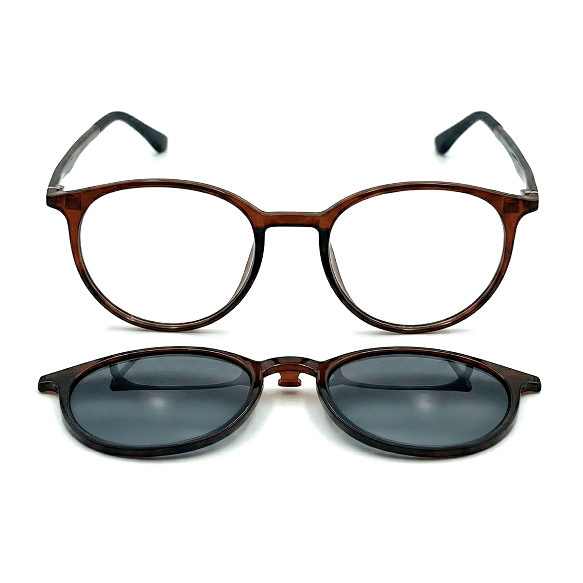 ARMAÇÃO GATINHO CLIP ON 2 EM 1 MERRY Zeno Marrom 