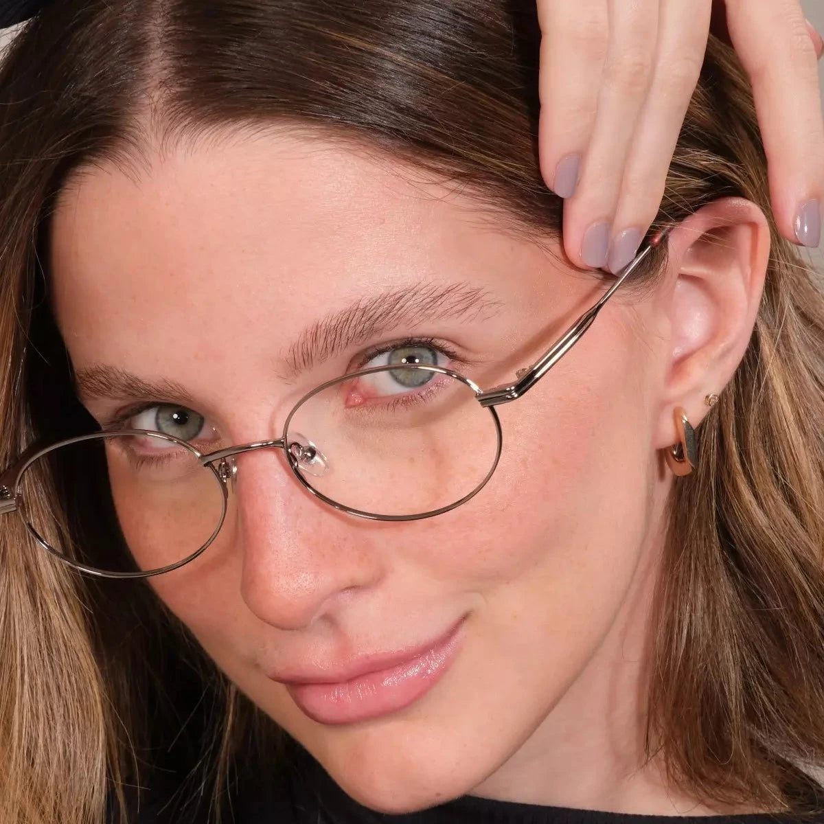 Armação Oval Zuck Óculos de Grau Zeno 