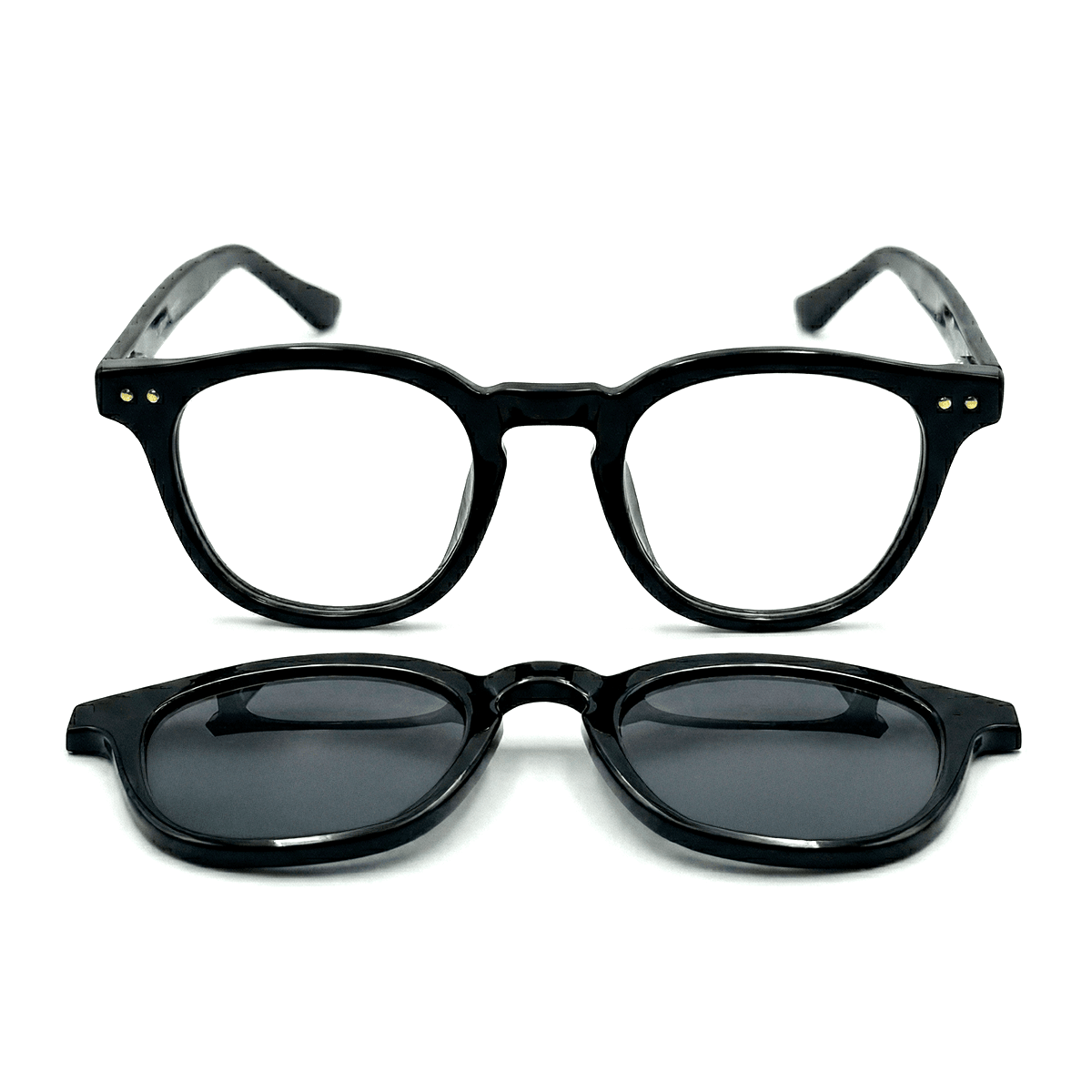 ARMAÇÃO QUADRADA CLIP ON 2 EM 1 BIP Zeno Preto 