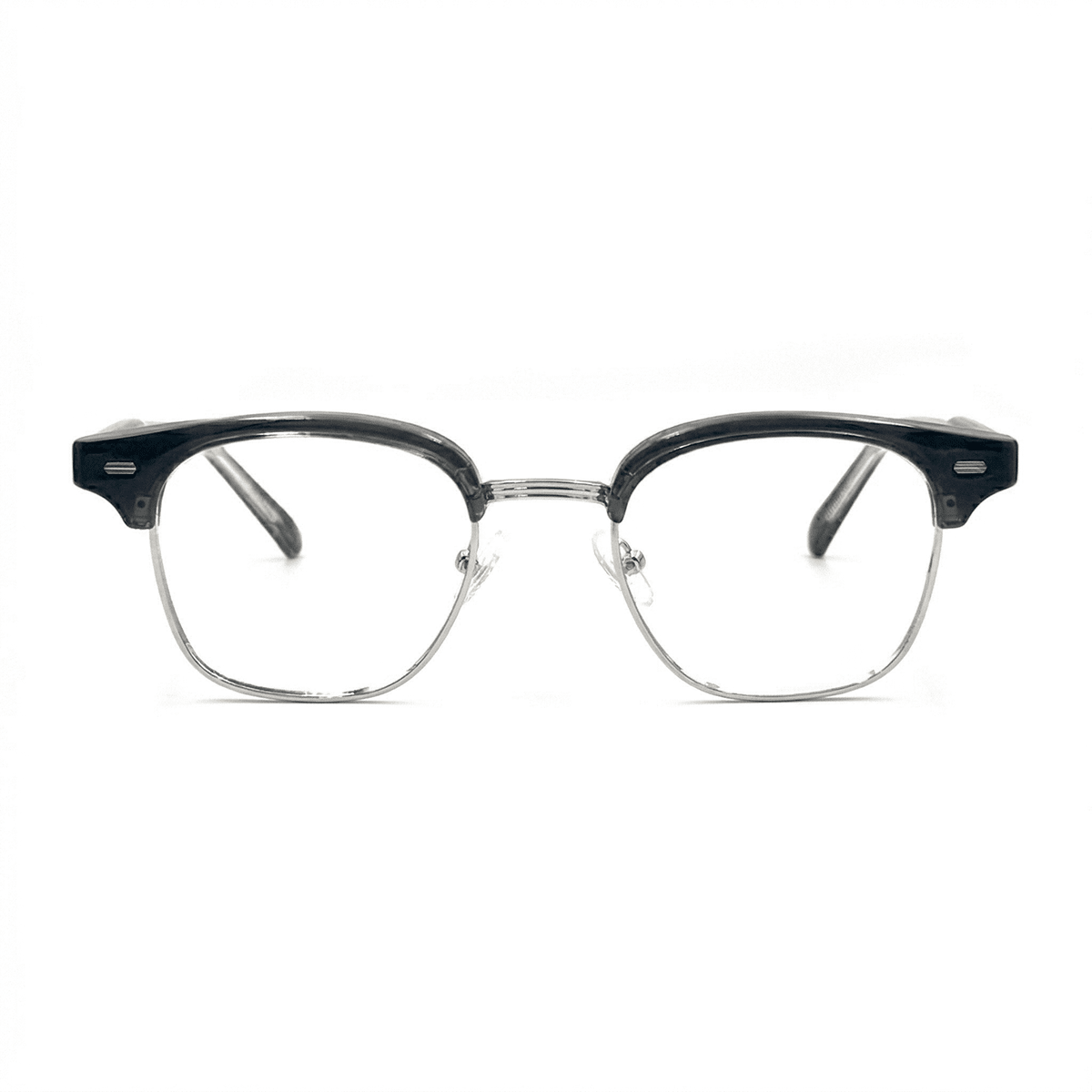 Armação Quadrada Malic Óculos de Grau Zeno Cinza 