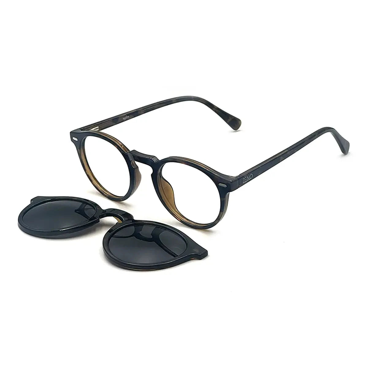 Armação Redonda Clip On 2 em 1 Vênus Zeno 