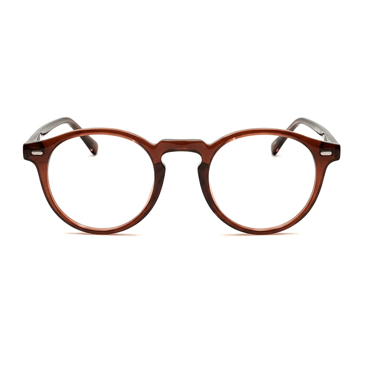 ARMAÇÃO REDONDA VÊNUS Óculos de Grau Zeno Marrom 