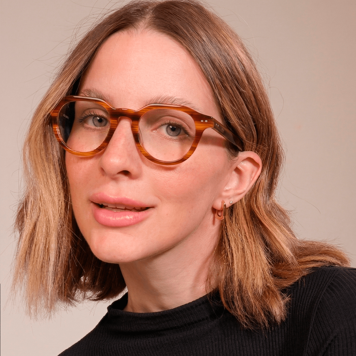 Armação Redonda Wody Óculos de Grau Zeno 