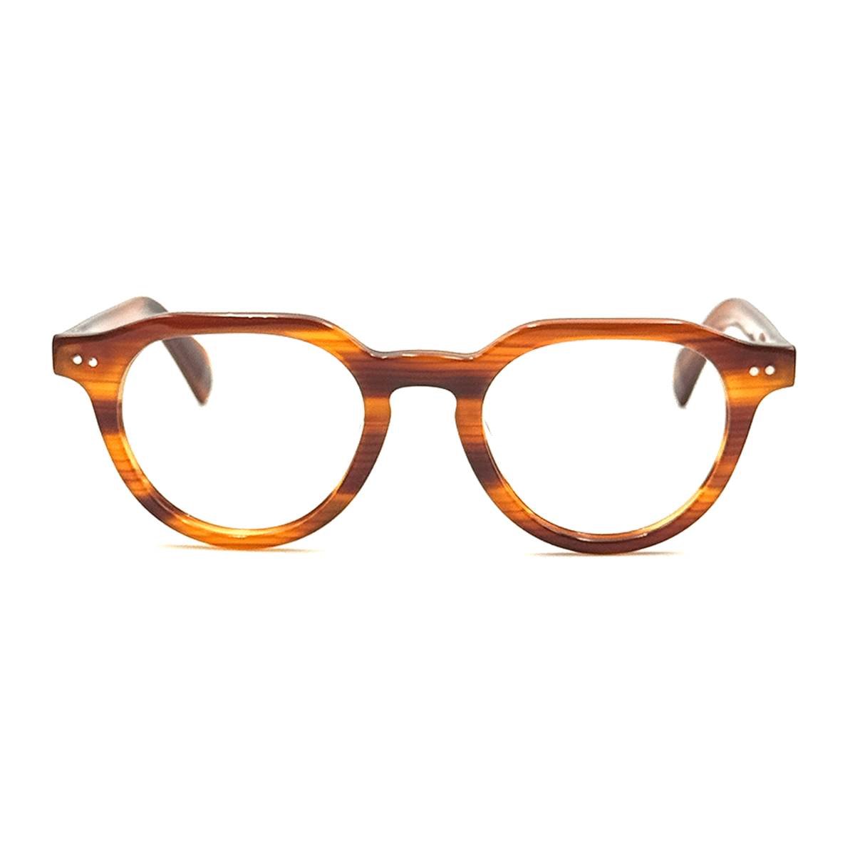Armação Redonda Wody Óculos de Grau Zeno Caramelo 