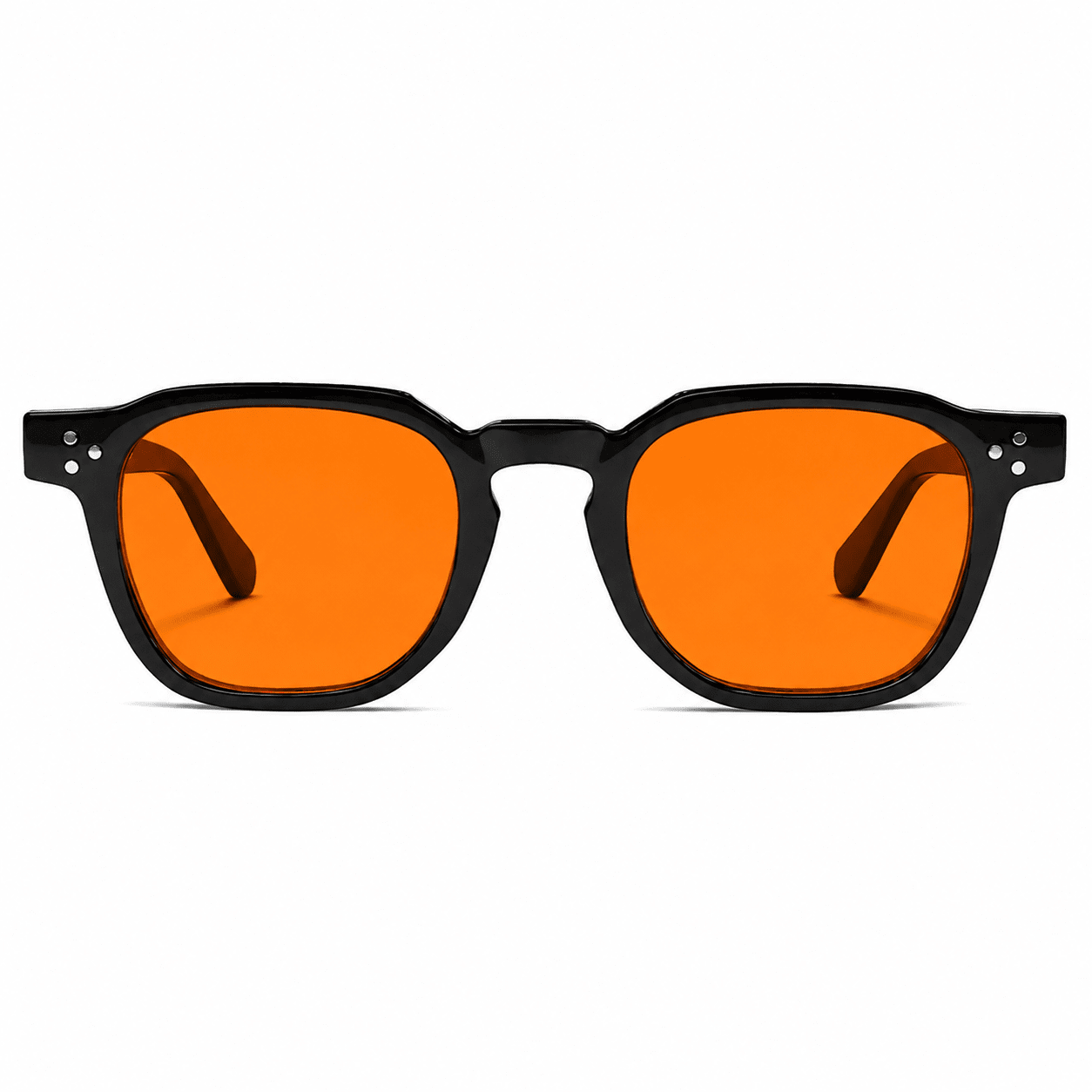 Óculos Anti Luz Azul Charlez Preto - Laranja Biohacking Óculos de Grau Zeno Laranja 