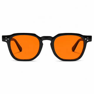 Óculos Anti Luz Azul Charlez Preto - Laranja Biohacking