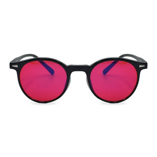Óculos Anti Luz Azul Lenon Preto - Vermelho Biohacking