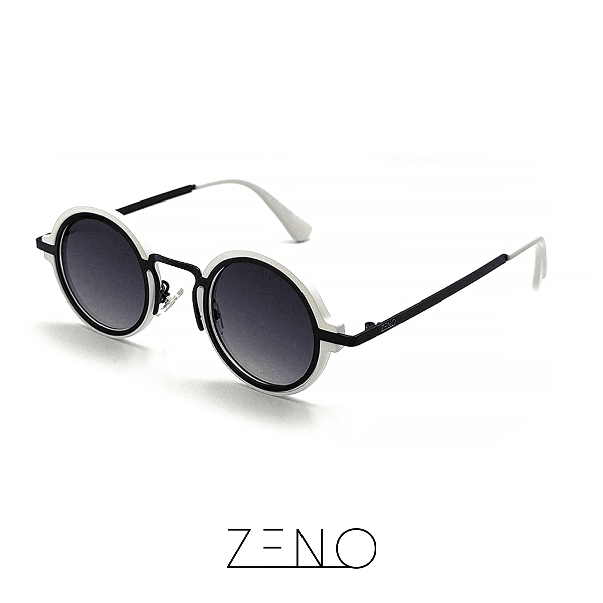 ÓCULOS DE SOL TROPEZ Óculos de sol Zeno Branco/Preto 