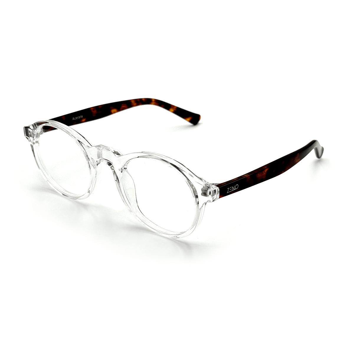 ÓCULOS LUAR TRANSPARENTE TARTARUGA Óculos de Grau Zeno 